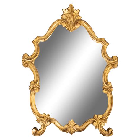 Pair Of Italian Baroque Style Giltwood Mirrors At Stdibs