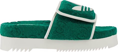 Buy Adidas X Gucci Wmns Gg Platform Sandal Green Cotton Sponge