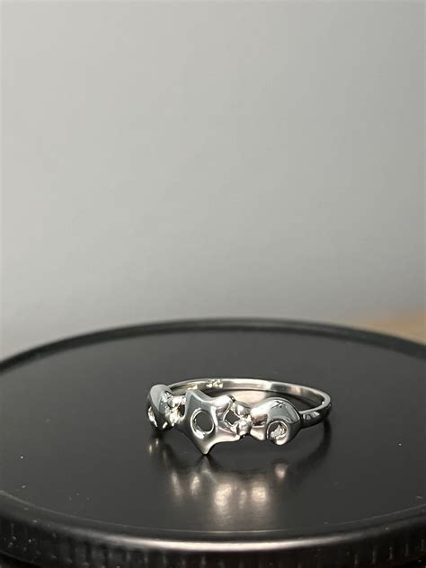 Sterling Silver Moon And Star Ring Celestial Star And Moon Ring Open