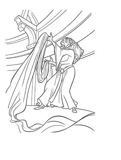 Mother Gothel Free Image Coloring Pages Coloring Cool