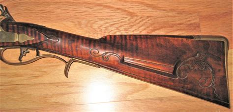 Withdrawn Custom Flintlock Rifle 50 Cal Green Mt Landr Lock Curly Maple Swamped Barrel