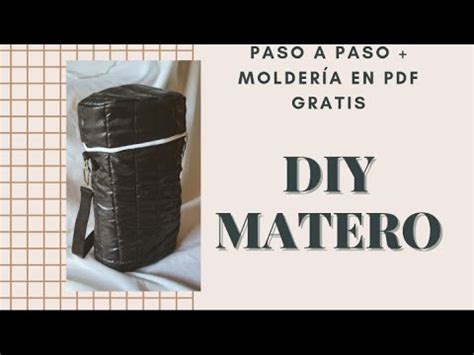 TUTORIAL BOLSO MATERO PASO A PASO MOLDERÍA EN PDF GRATIS YouTube