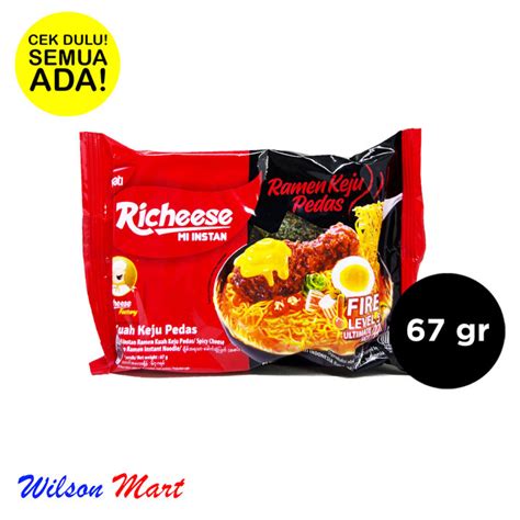 Nabati Richeese Mi Instant Ramen Keju Pedas Fire Level Ultimate Hot