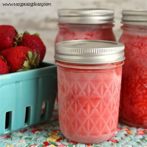 3 Ingredient Strawberry Freezer Jam Easy Peasy Pleasy