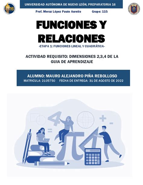 Fy R ACT REQ E1 MAPR Funciones Funciones Y Relaciones UANL