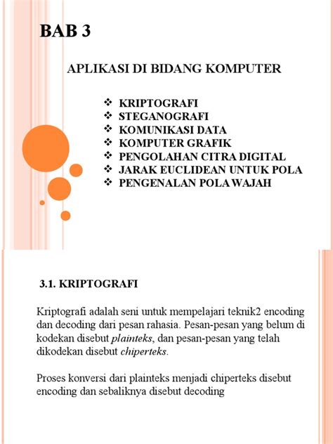 Pdf Komputasi Terapan Lanjutan Ppt Dokumen Tips