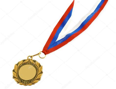 Gold medal with ribbon Stock Photo by ©Kurganov 3281881