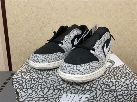 Nike エアジョーダン1 レトロ ロー Gs ブラックセメント 5japan Ciao Jp