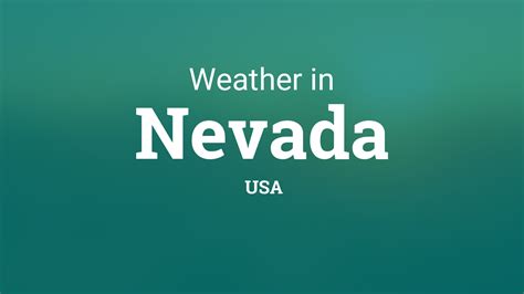 Weather in Nevada, United States