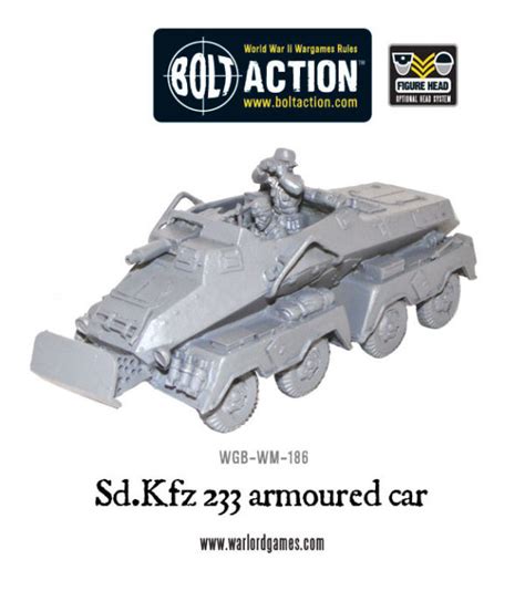 New Sdkfz 233 Armoured Car Warlord Games