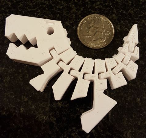 3d Printed Flexible T Rex Flexi Rex Etsy