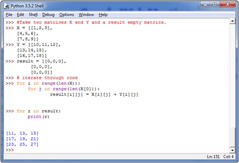 Python Program To Add Two Matrices Python Tutorials