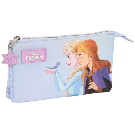 Estuche Portatodo Triple Frozen Disney La Caja De Los Clicks