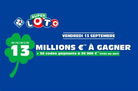 Super Loto les résultats du vendredi 13 septembre 2024