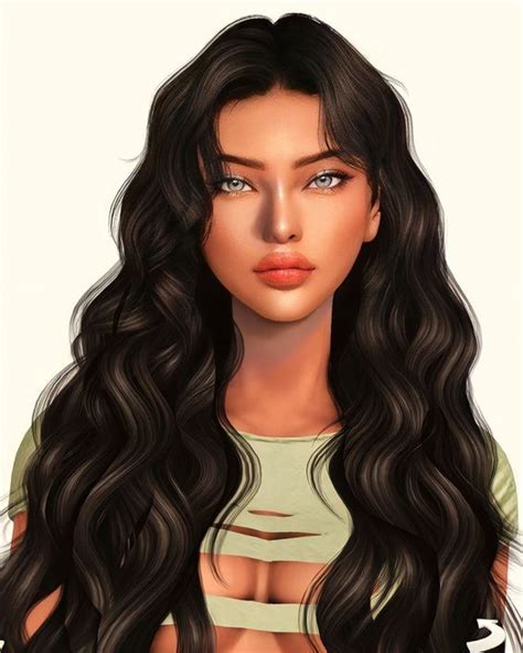 SIM DUMP Tasha Dawkins Miwisimsie In 2024 Sims Hair The Sims 4