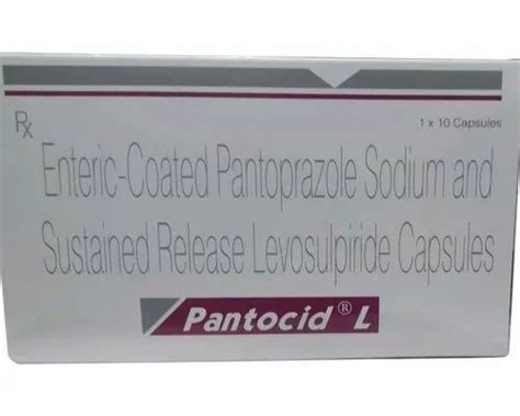 Pantocid L Capsules At Rs 540box Pantoprazole Sodium And Levosulpiride