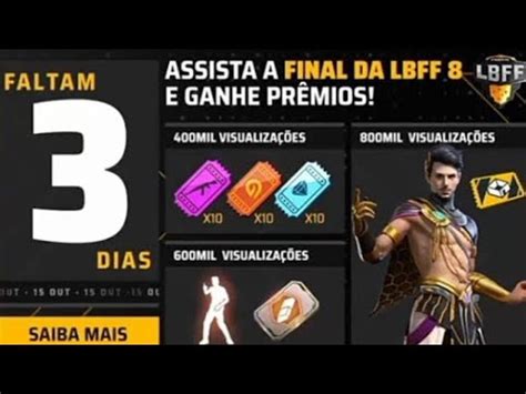 ASSISTA A FINAL DA LBFF 8 E GANHE PRÊMIOS 400 800 E 600 MIL