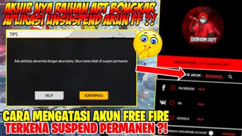 Cara Mengatasi Akun Free Fire Terkena Suspend Cara Kembalikan Suspend