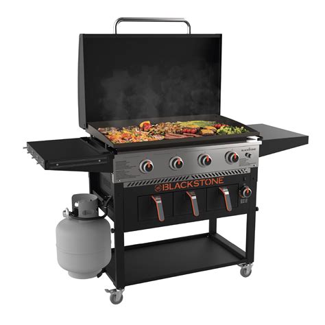 Blackstone 4 Burner 36 Propane Griddle With Air Fryer And Hood