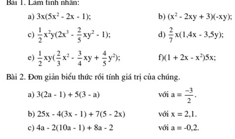 CHỦ ĐỀ: PHÉP NHÂN ĐA THỨC – ĐA THỨC VÀ ỨNG DỤNG – Xuctu.com