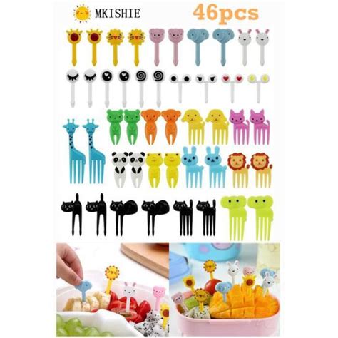 Pcs Fourchette Fruits Enfants Pics Fruits Animaux Fourchette