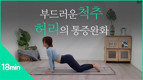 허리통증과 건강한 척추를 위한요가 18분요가 Youtube