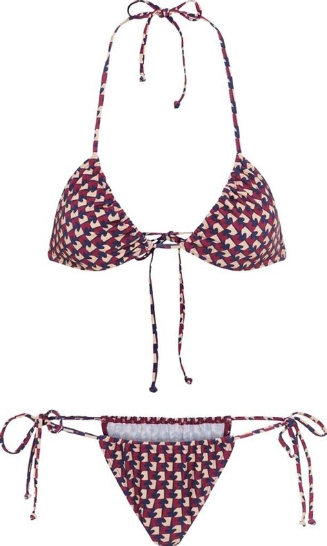 Lascana Triangel Bikini Bordeaux Bedruckt Ab 26 99 Preisvergleich Bei Idealo De