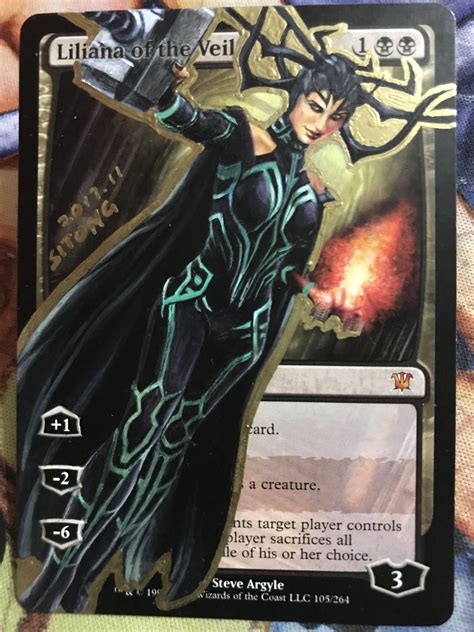 Liliana Of The Veil Altered Art