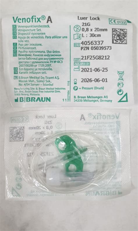 BBraun Venofix Butterfly Needles Health Nutrition Medical Supplies