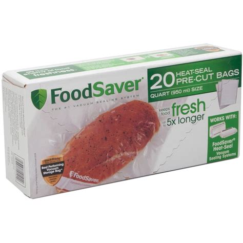 Foodsaver 1 Quart Precut Vacuum Seal Bags With Bpa Free 58 Off