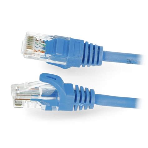 Przew D Kabel Sieciowy Lanberg Ethernet Patchcord Utp M Niebieski