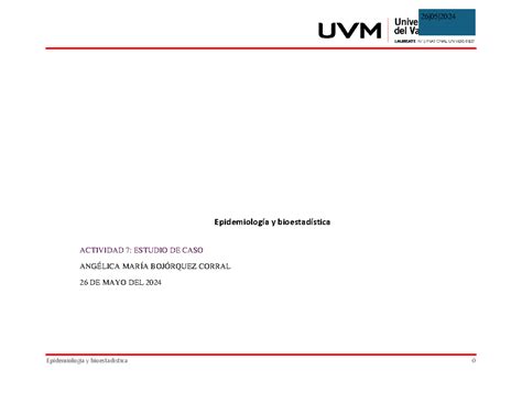 actividad 7 de bioestadística 26 05 Epidemiología y bioestadística