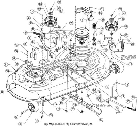 Troy Bilt Pony Mower Deck Parts Diagram