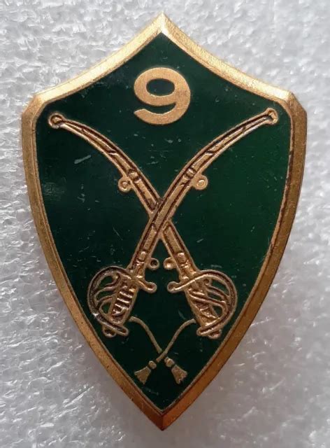 Insigne Rc Cavalerie R Giment De Chasseurs Original Drago Paris Vert