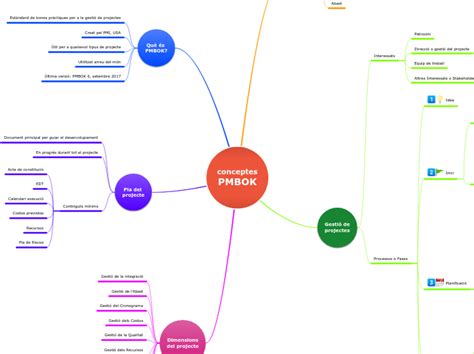 Conceptes Pmbok Mind Map