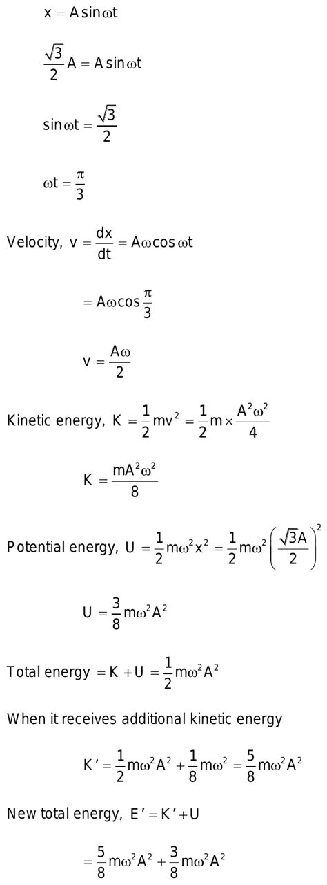 A Particle Performs Shm Of Amplitude A Along A Straight Line When It Is