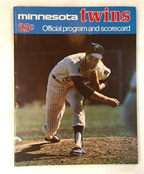 Minnesota Twins Baseball Program Harmon Killebrew Tony Oliva