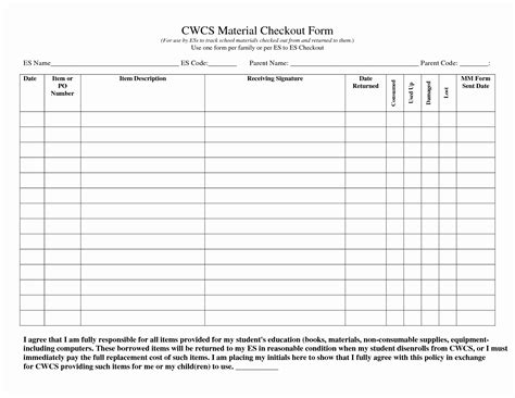 Check In And Check Out Sheet Template Prntbl Concejomunicipaldechinu