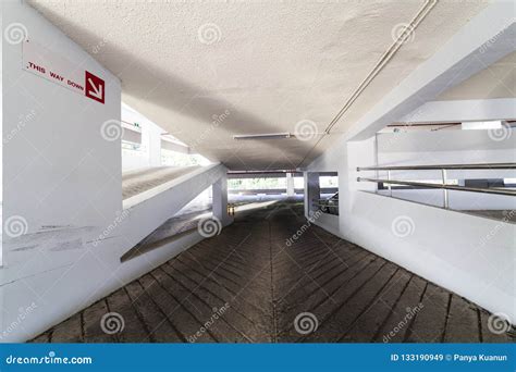 Parking Garage Interior in Hospital Stock Image - Image of construction ...