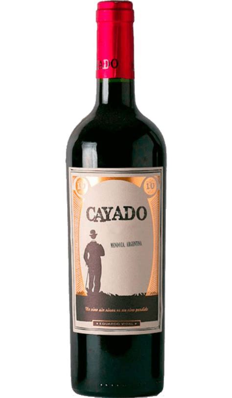 A Bottle Of Cavado Red Wine On A White Background With An Image Of A Man