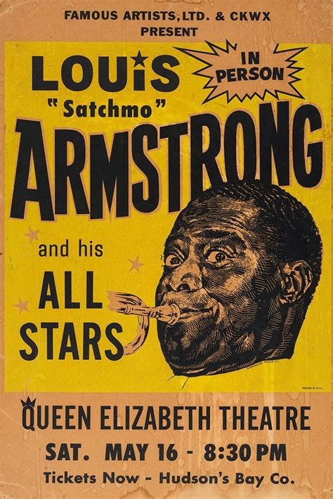 Louis Armstrong Poster Louis Armstrong Print Custom Size Etsy Louis