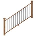 ProWood 6 Ft Walnut Tone Southern Yellow Pine Moulded Stair Rail Kit