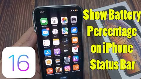 How To Show Battery Percentage On Iphone Status Bar Ios 16 Youtube