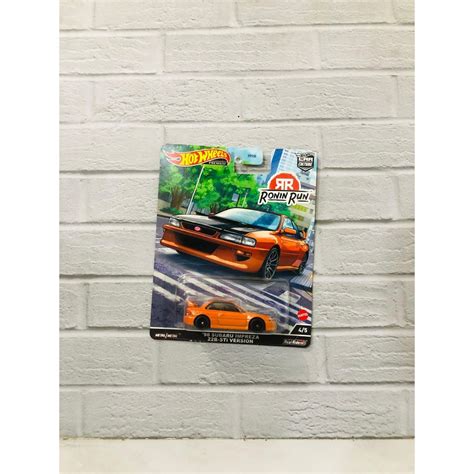 Jual Hot Wheels Premium HCK14 Car Culture Ronin Run 98 Subaru Impreza 22B STI Version Orange