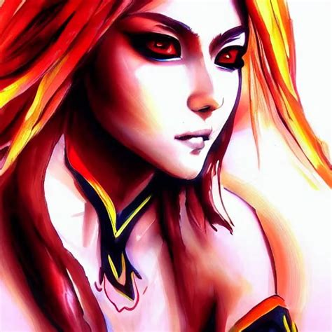 A Beautiful Painting Of Lina From Dota By Yoji Stable Diffusion Openart