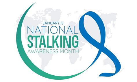 Premium Vector National Stalking Awareness Month Vector Template