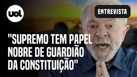 Lula Politização do STF é culpa de políticos que entram recursos