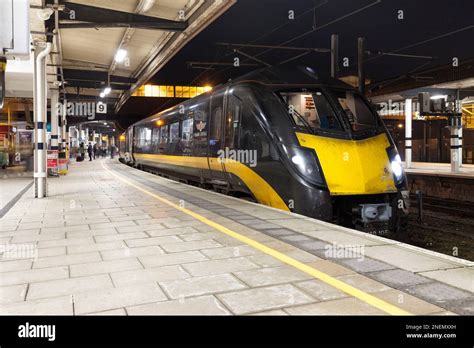 Open Access Operator Grand Central Class 180 Diesel Train 180105 At York Railway Station Stock