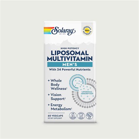 Solaray Liposomal Multivitamin Mens Caps Herbs Of Mexico