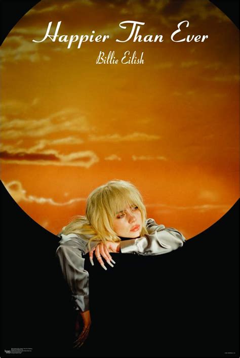 Billie Eilish - Happier Than Ever - Couch Poster - 24" x 36 ...